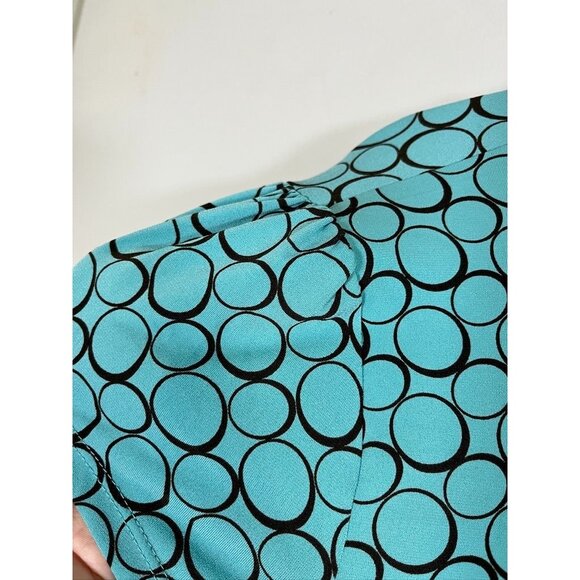 Retro Babydoll Top PL Blue Peplum Y2K Classic Chic Preppy Artsy Funky Disco 80s - Picture 8 of 13